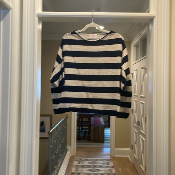 Gallego Desportes blue and off white wool sweater(bw) - Picture 1 of 6